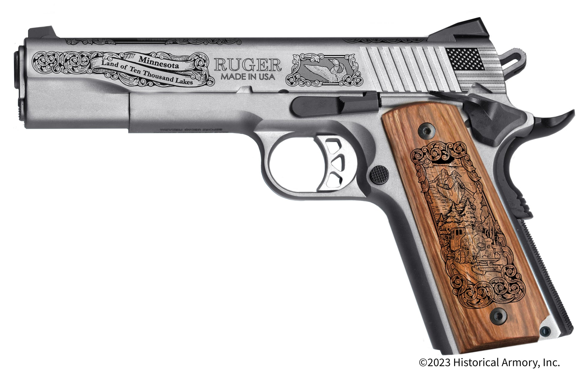 Beltrami County Minnesota Personalized Engraved .45 Auto Ruger 1911