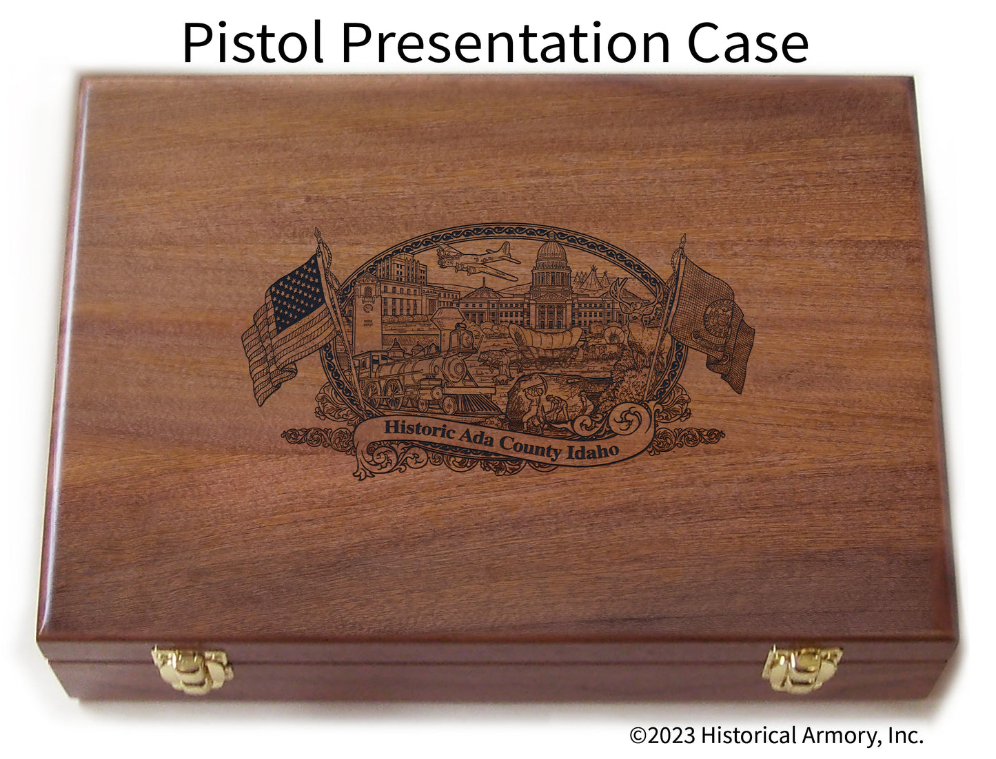 Ada County Idaho Engraved .45 Auto Ruger 1911 Presentation Case