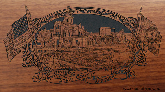 Adair County Kentucky Engraved Rifle