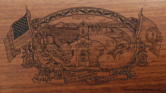 Bath County Kentucky Engraved Rifle