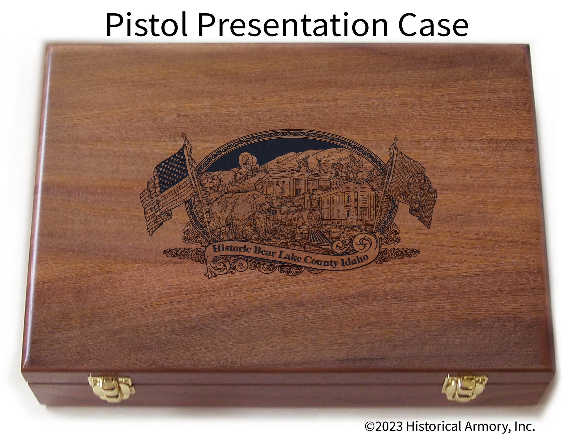 Bear Lake County Idaho Engraved .45 Auto Ruger 1911 Presentation Case