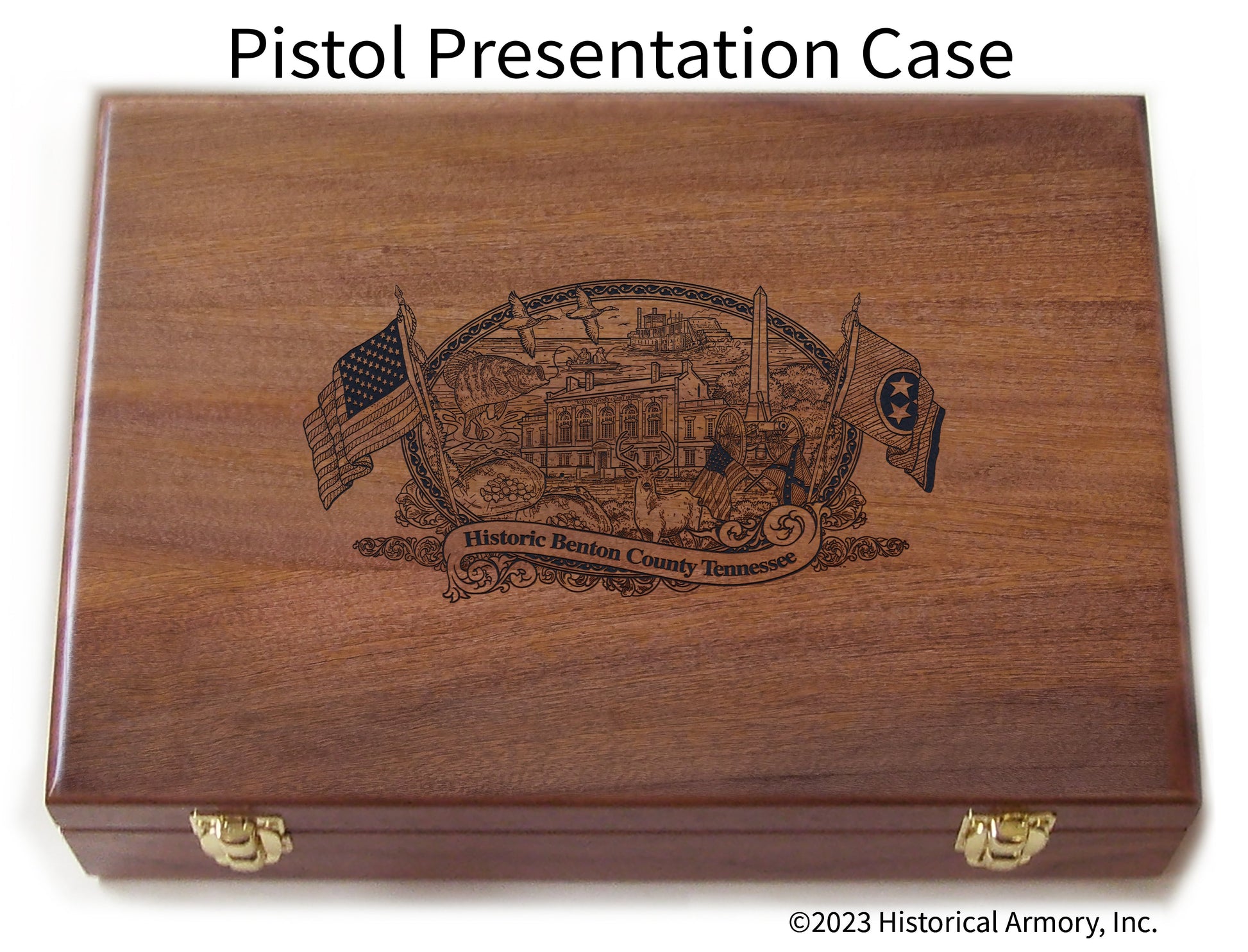 Benton County Tennessee Engraved .45 Auto Ruger 1911 Presentation Case