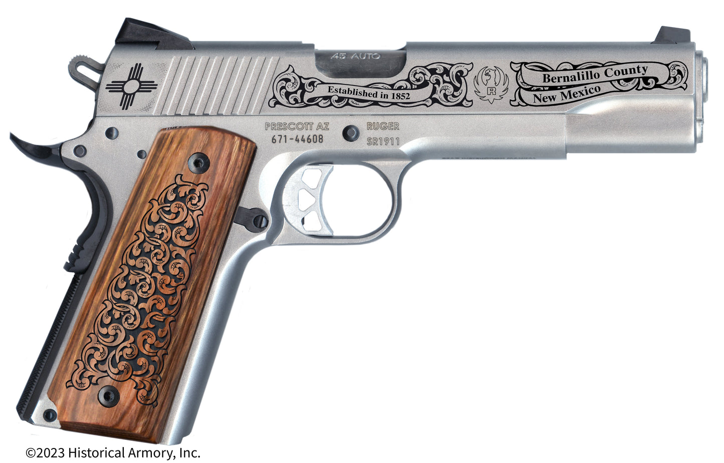 Bernalillo County New Mexico Engraved .45 Auto Ruger 1911