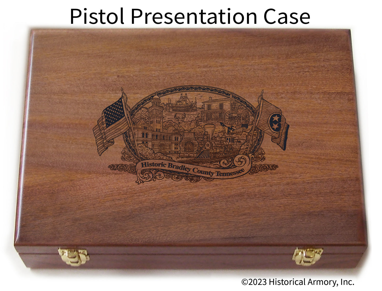 Bradley County Tennessee Engraved .45 Auto Ruger 1911 Presentation Case