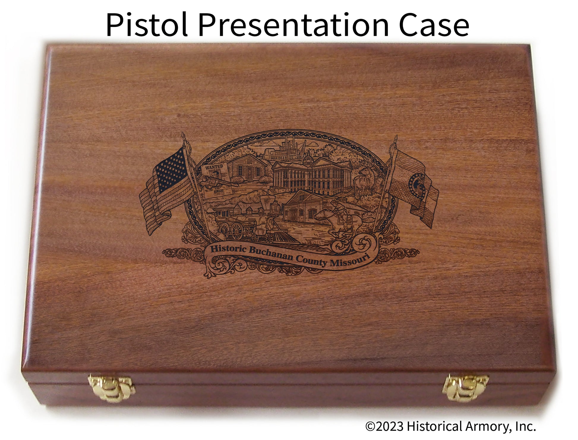 Buchanan County Missouri Engraved .45 Auto Ruger 1911 Presentation Case