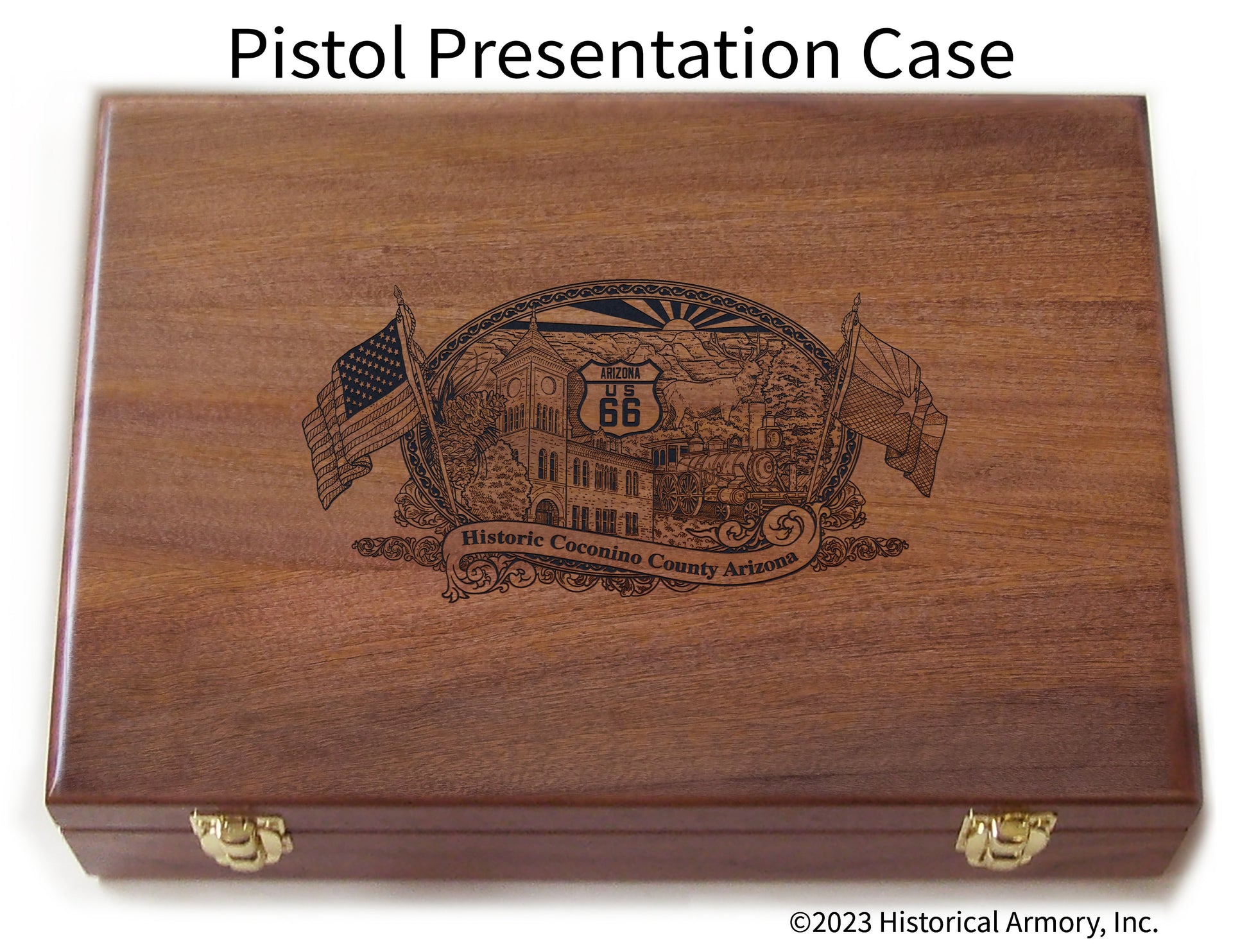 Coconino County Arizona Engraved .45 Auto Ruger 1911 Presentation Case