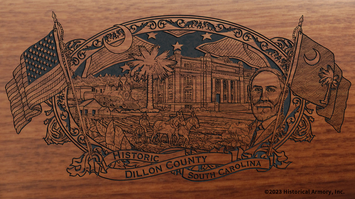 Dillon County South Carolina Engraved Rifle