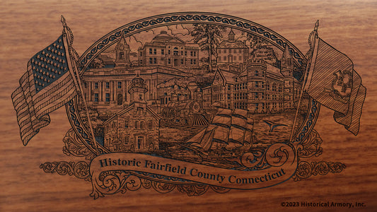 Fairfield County Connecticut Engraved Rifle