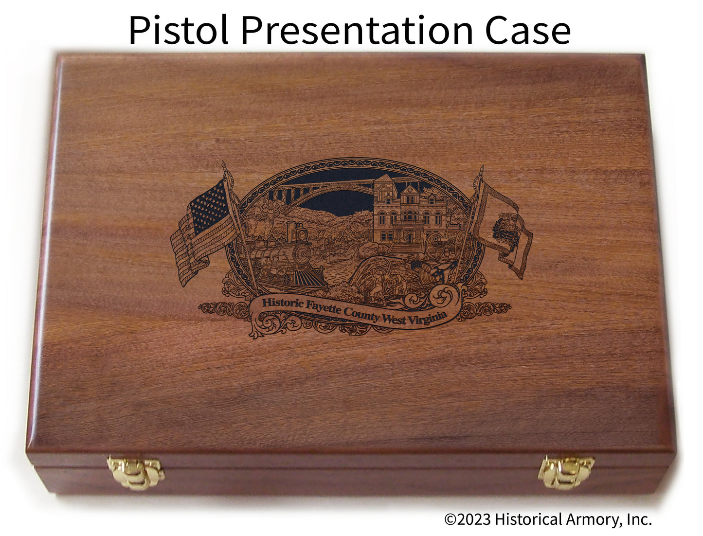 Fayette County West Virginia Engraved .45 Auto Ruger 1911 Presentation Case