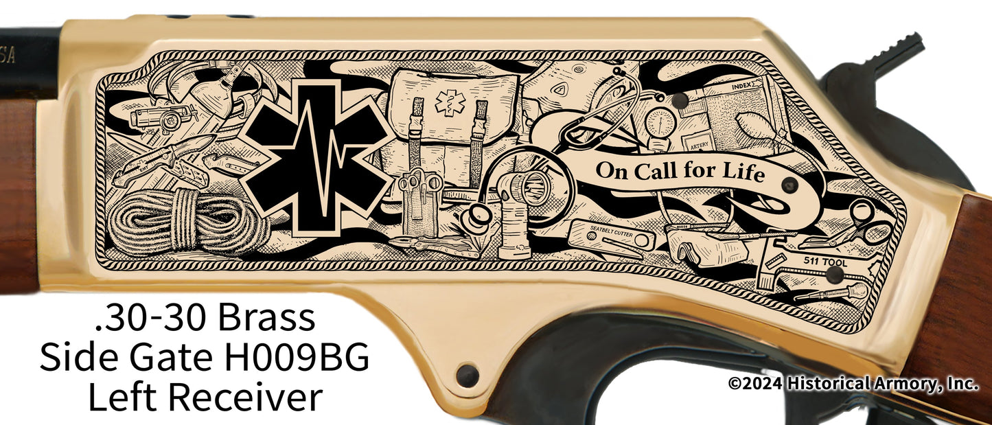 Firefighter/EMT Medical Emergency Engraved Rifle