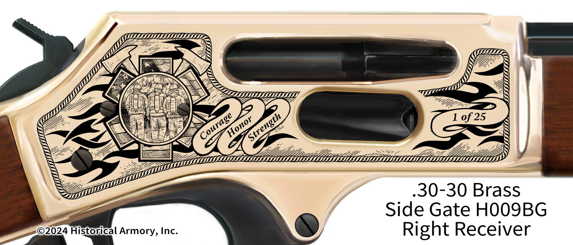 Firefighter/EMT Medical Emergency Engraved Rifle