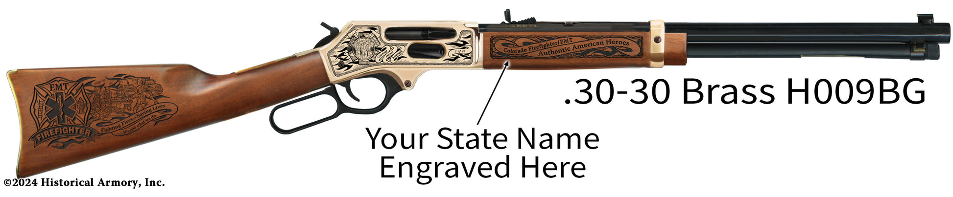 Firefighter/EMT Medical Emergency Engraved Rifle