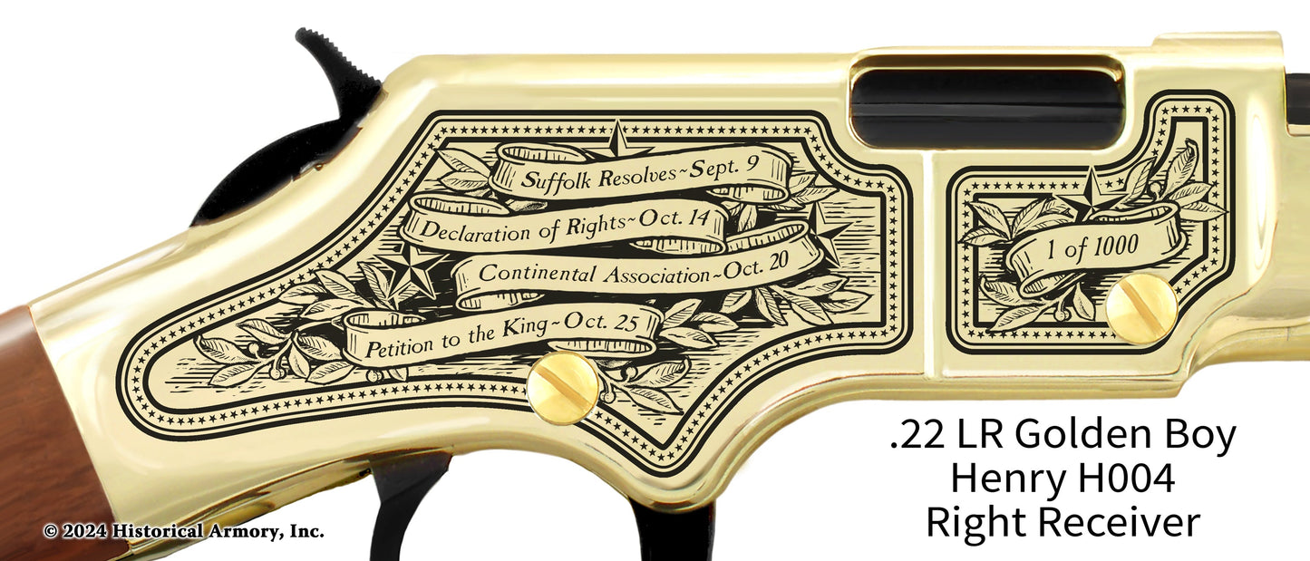 First Continental Congress Limited Edition Engraved Rifle