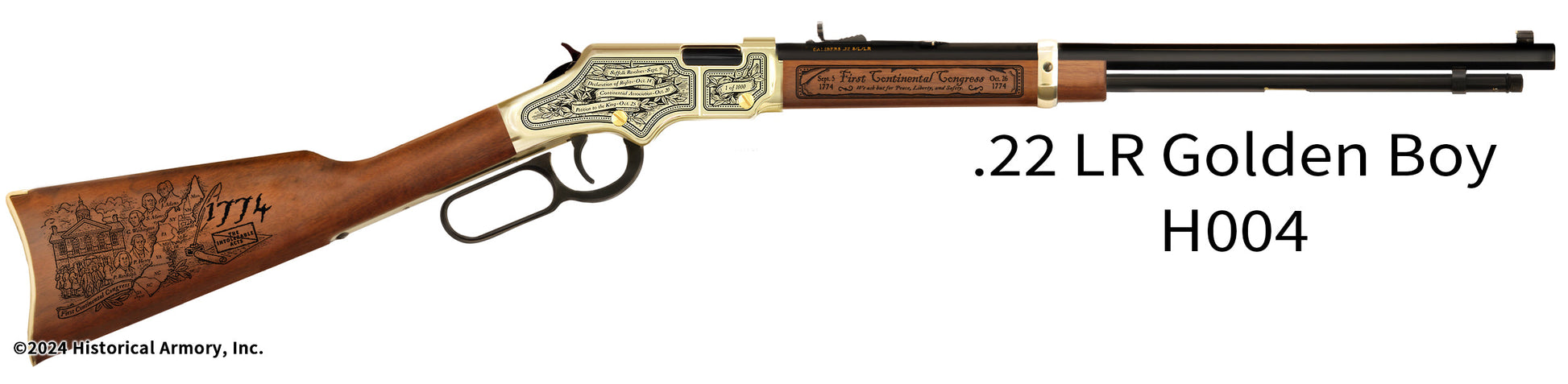 First Continental Congress Engraved Rifle Golden Boy