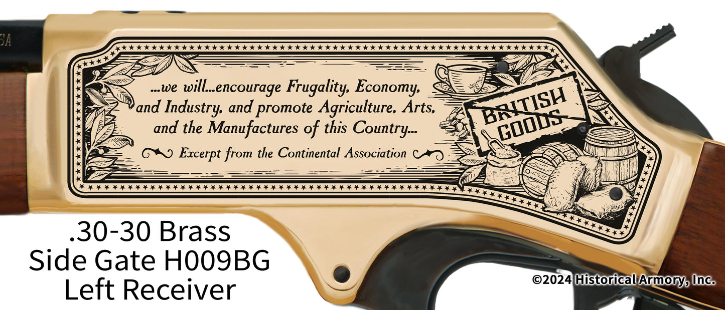 First Continental Congress Limited Edition Henry Brass Side Gate Engraved Rifle