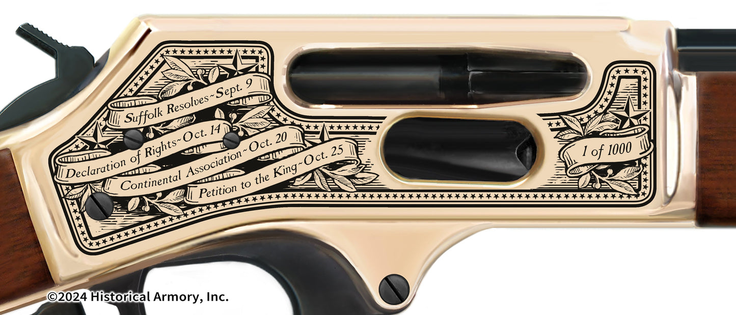 First Continental Congress Limited Edition Henry Brass Side Gate Engraved Rifle