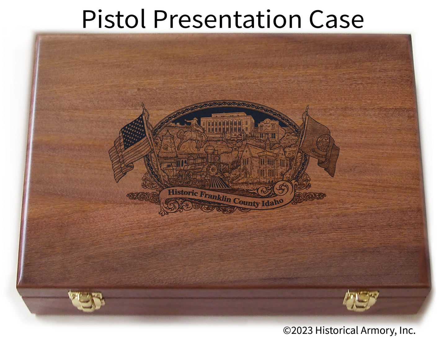 Franklin County Idaho Engraved .45 Auto Ruger 1911 Presentation Case