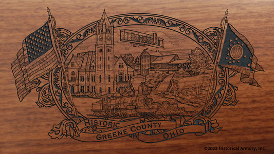 Greene County Ohio Engraved Rifle