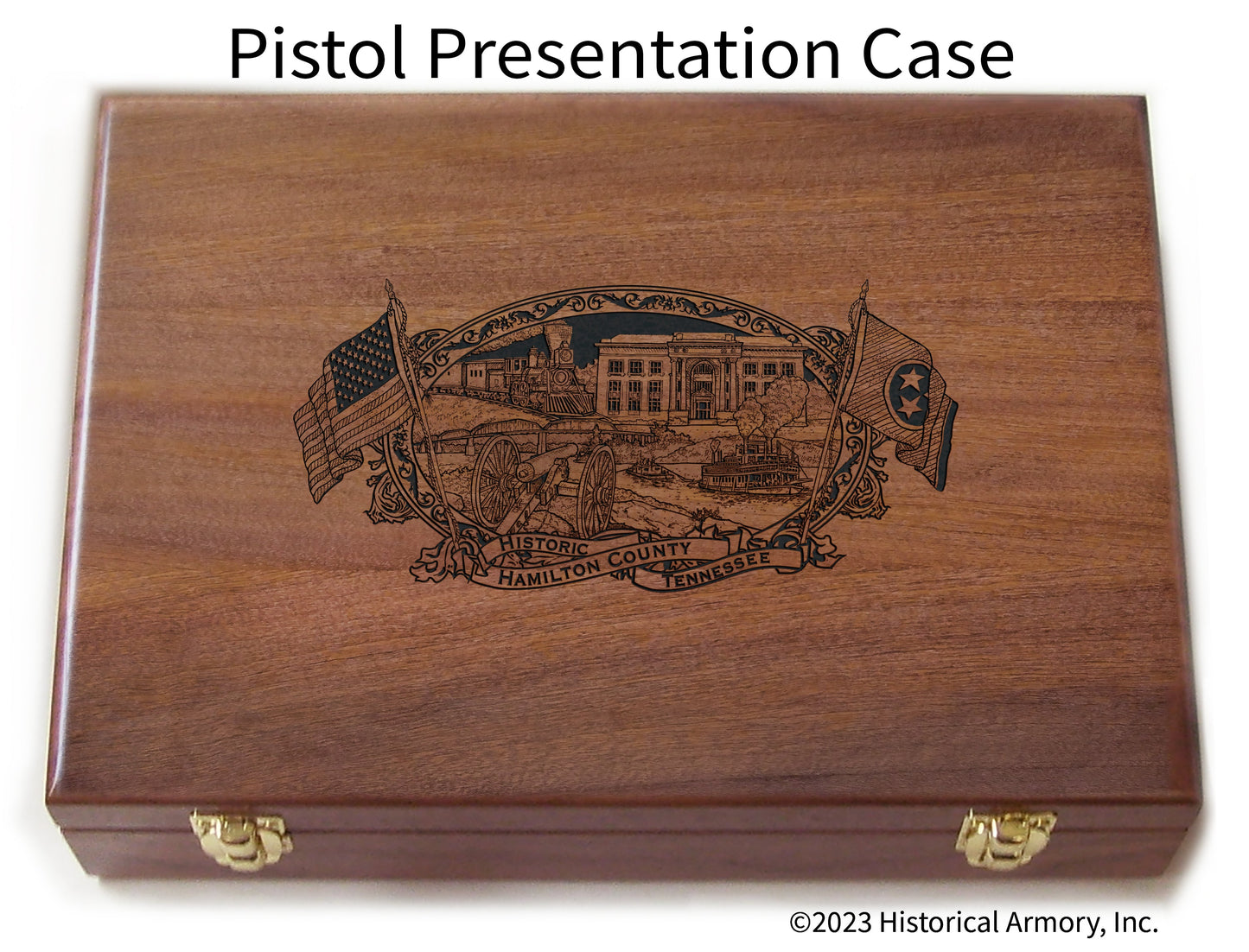 Hamilton County Tennessee Engraved .45 Auto Ruger 1911 Presentation Case