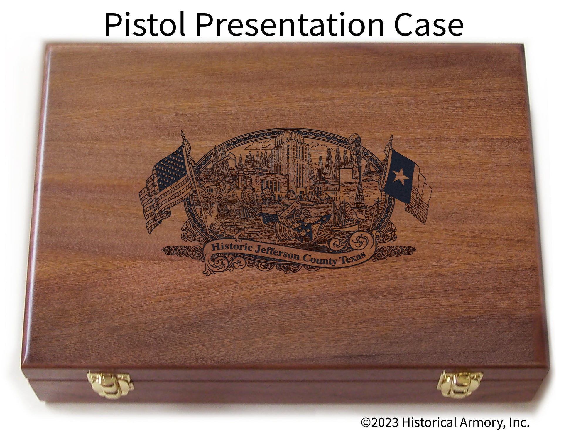 Jefferson County Texas Engraved .45 Auto Ruger 1911 Presentation Case