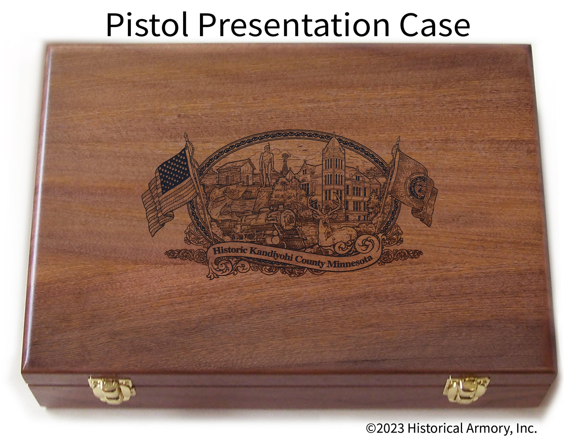 Kandiyohi County Minnesota Engraved .45 Auto Ruger 1911 Presentation Case