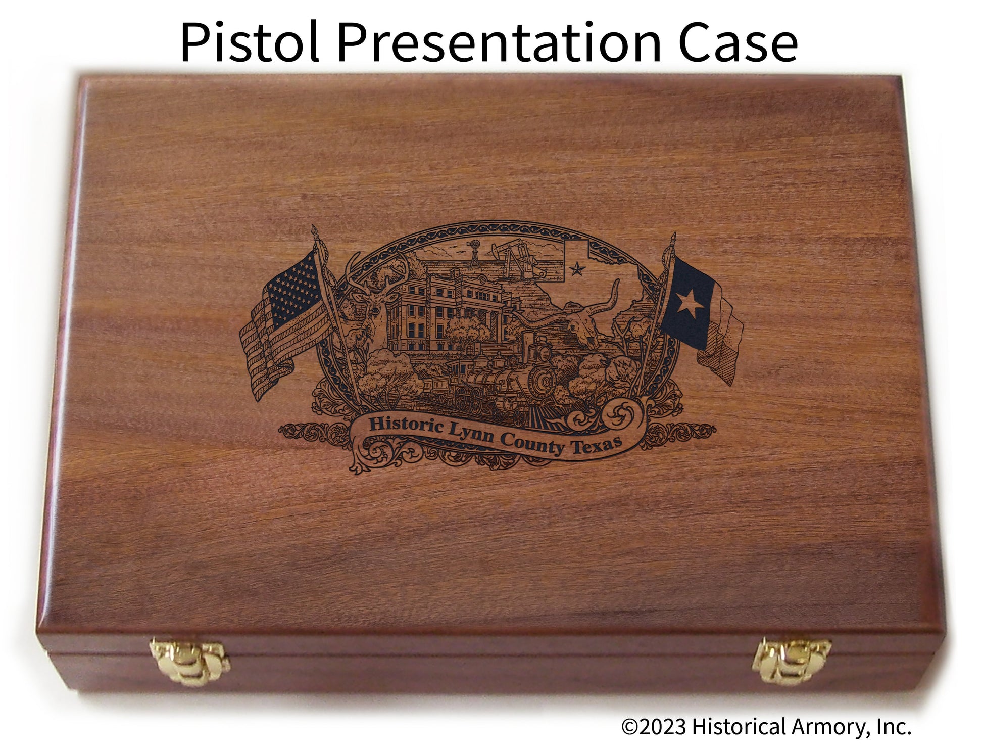 Lynn County Texas Engraved .45 Auto Ruger 1911 Presentation Case