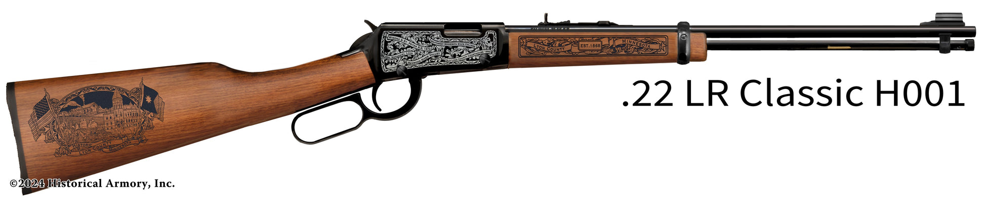 Lyon County Minnesota Engraved Henry H001 Rifle