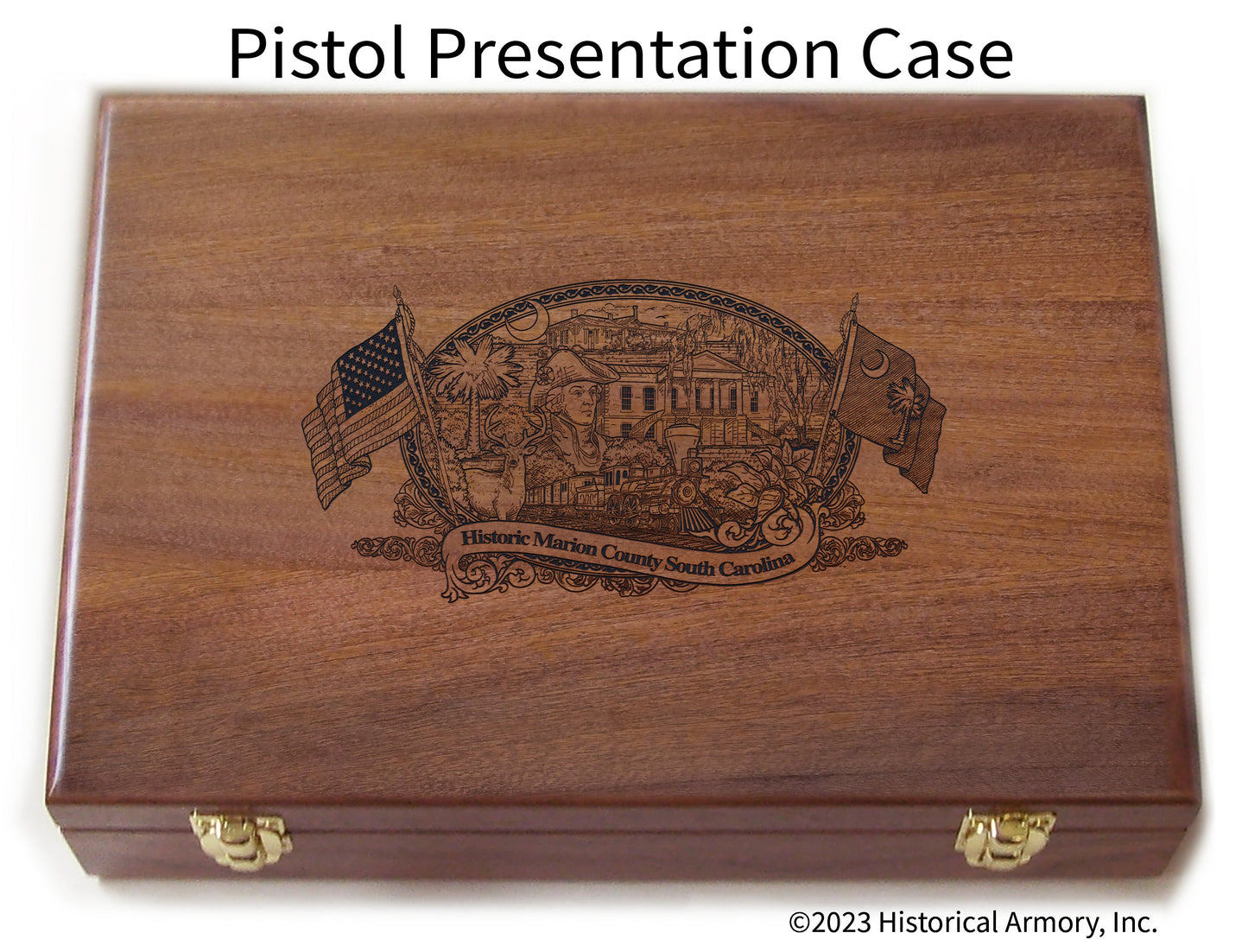 Marion County South Carolina Engraved .45 Auto Ruger 1911 Presentation Case