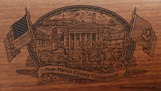 New Haven County Connecticut Engraved Rifle