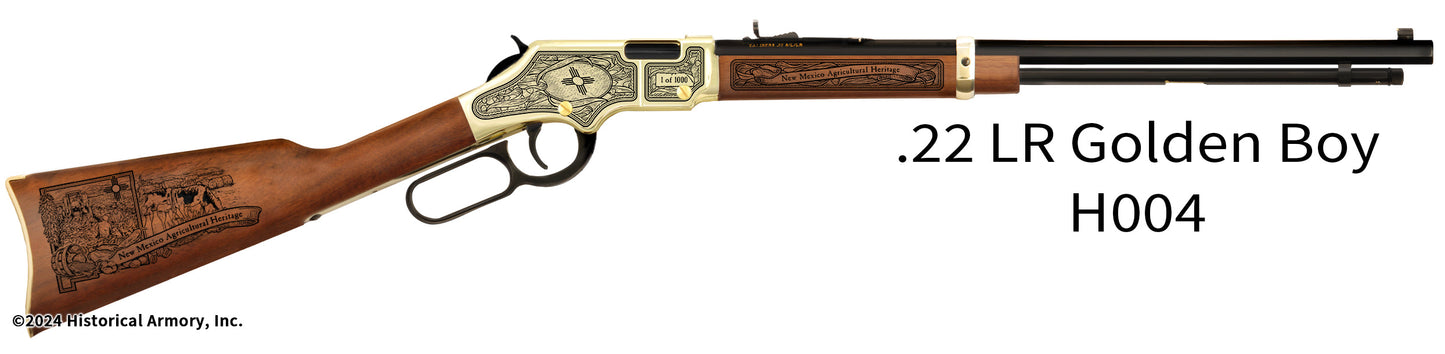 New Mexico Agricultural Heritage Engraved Henry Golden Boy Rifle