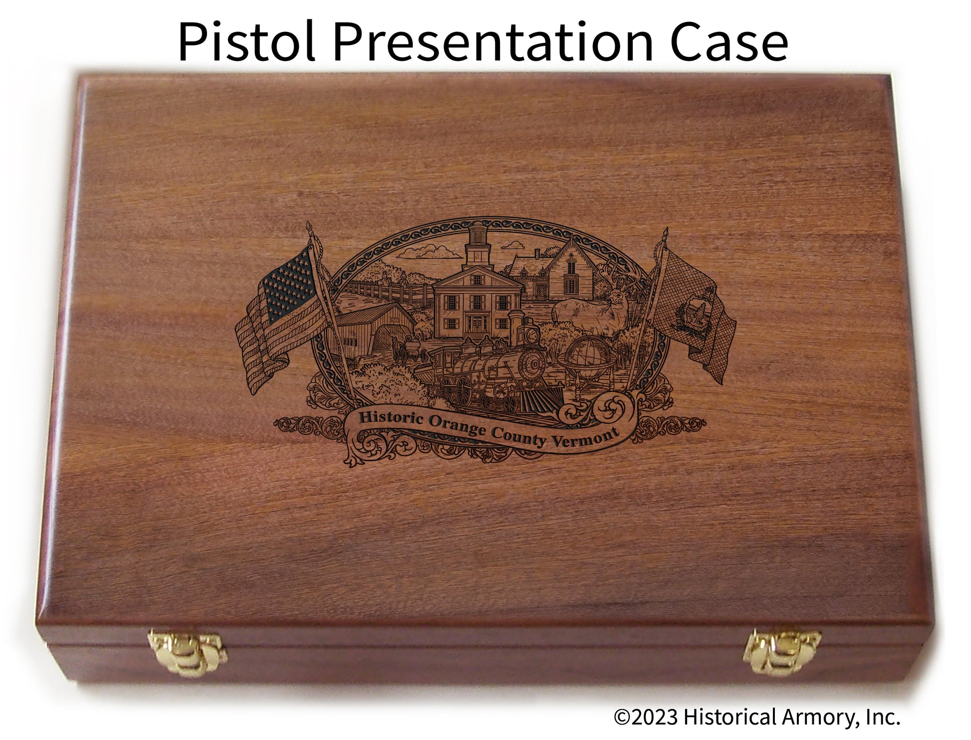 Orange County Vermont Engraved .45 Auto Ruger 1911 Presentation Case