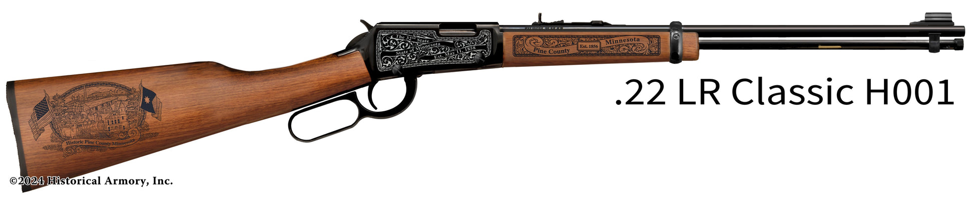 Pine County Minnesota Engraved Henry H001 Rifle