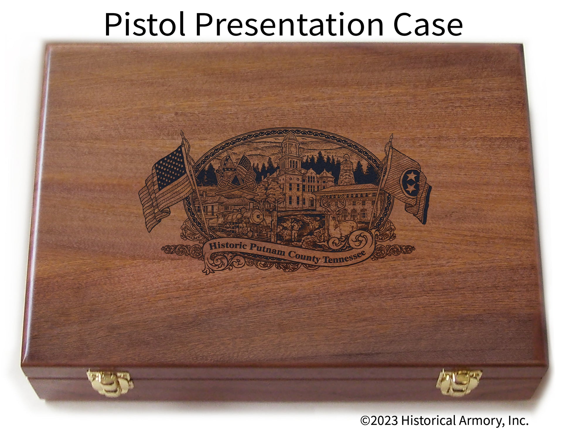 Putnam County Tennessee Engraved .45 Auto Ruger 1911 Presentation Case