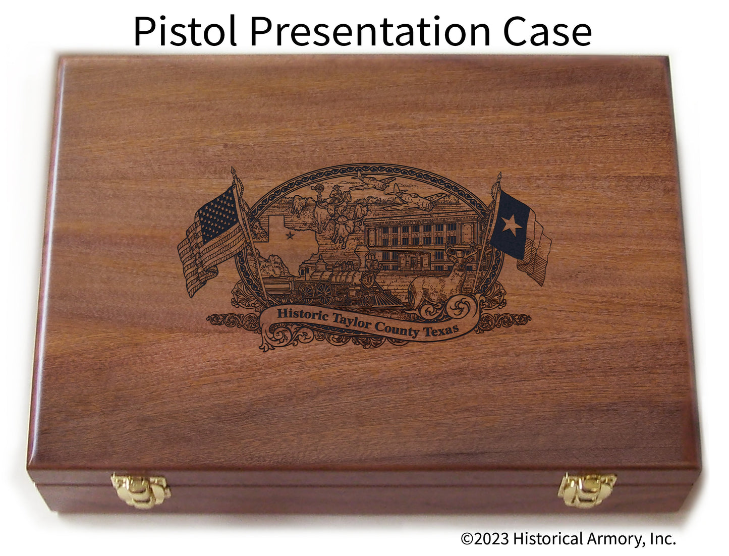 Taylor County Texas Engraved .45 Auto Ruger 1911 Presentation Case