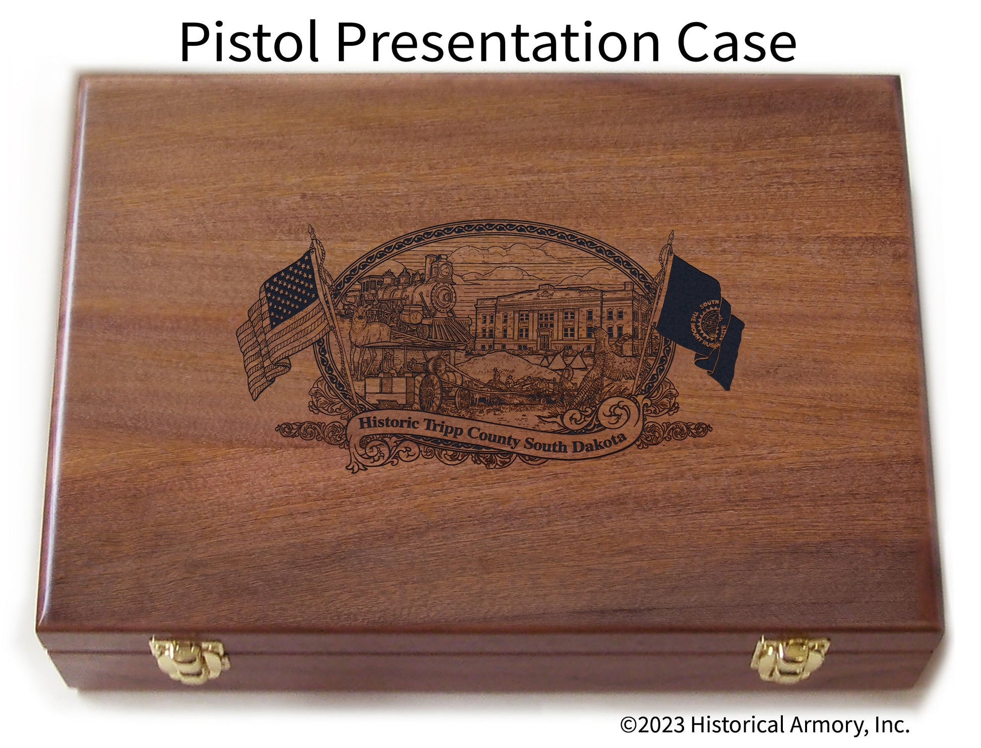 Tripp County South Dakota Engraved .45 Auto Ruger 1911 Presentation Case