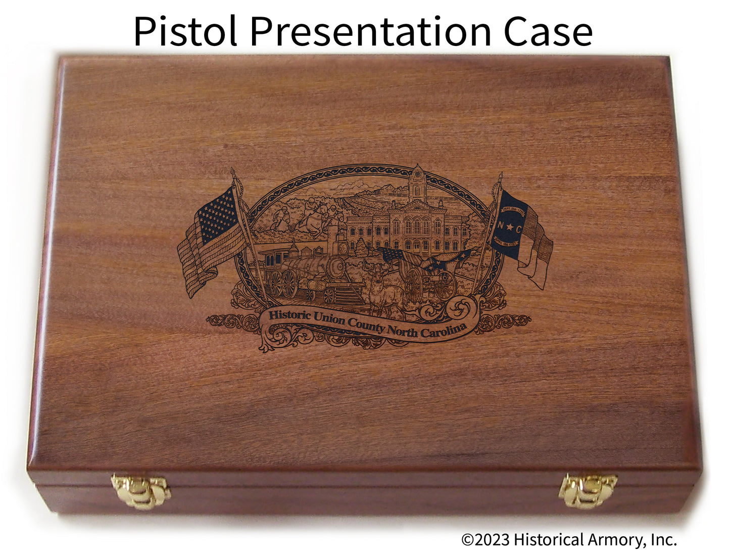 Union County North Carolina Engraved .45 Auto Ruger 1911 Presentation Case