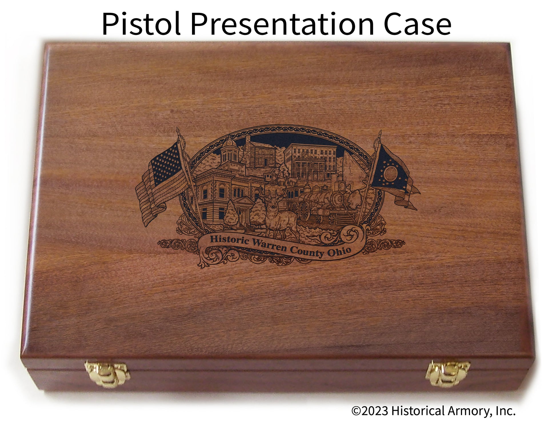 Warren County Ohio Engraved .45 Auto Ruger 1911 Presentation Case