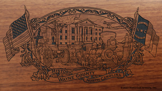 Wayne County North Carolina Engraved Rifle