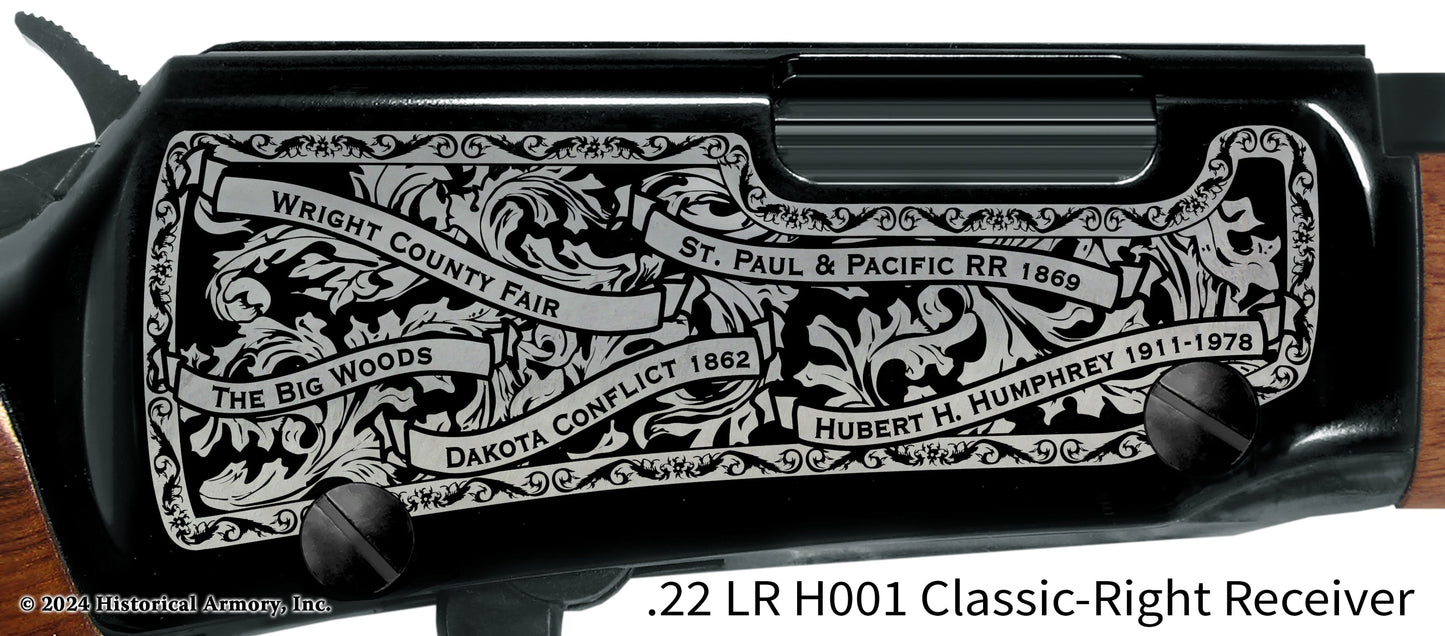 Wright County Minnesota Engraved Henry H001 Rifle