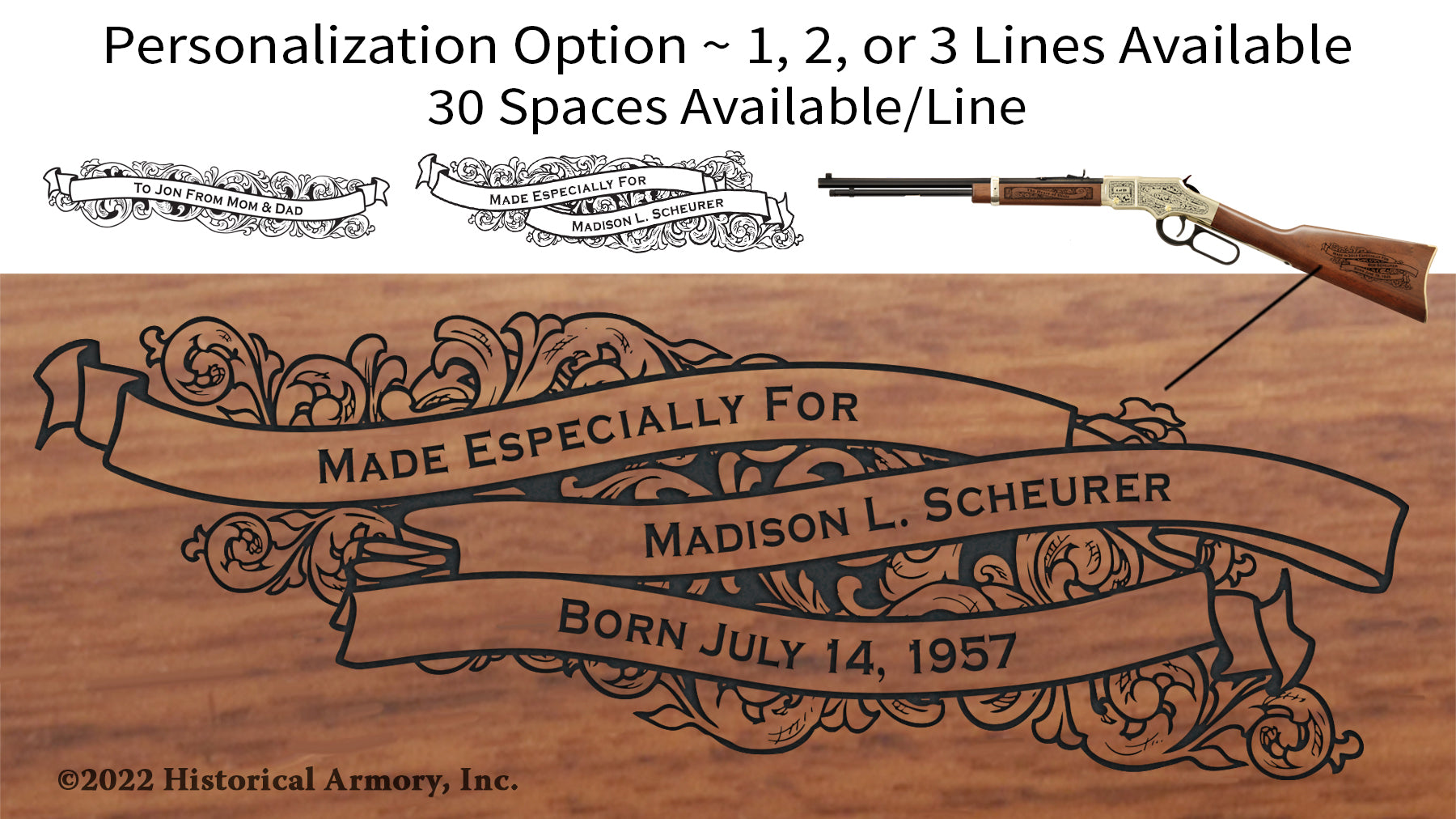 Wilkin County Minnesota Engraved Rifle Personalization