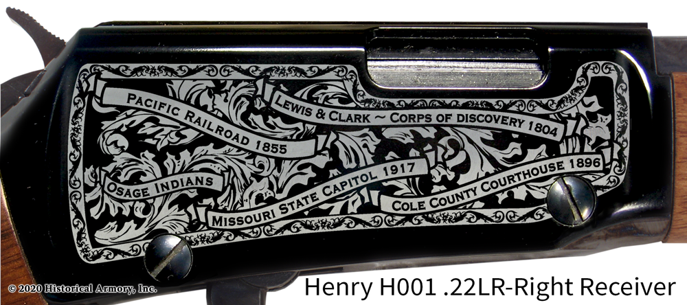 Cole County Missouri Engraved Rifle