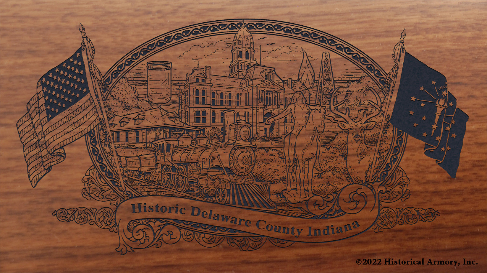 Indiana County History Engraved Henry Rifles | Historical Armory