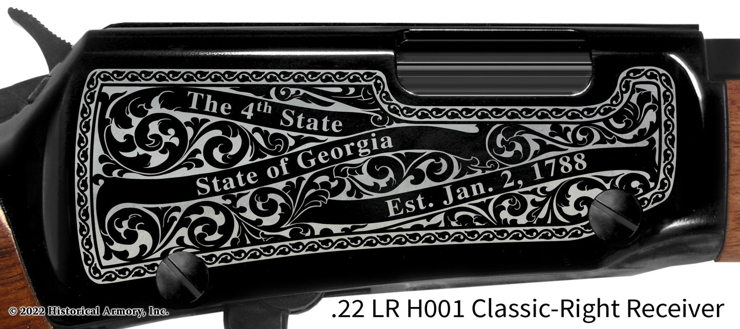 Worth County Georgia Engraved Henry H001 Rifle
