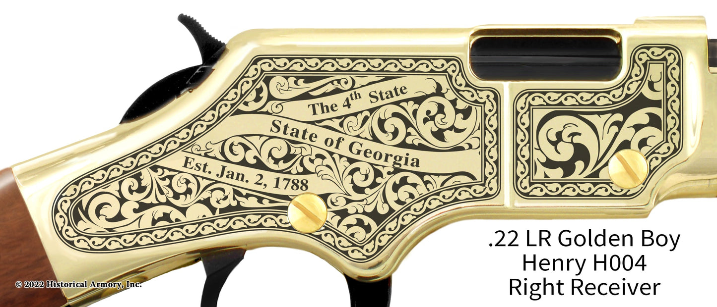 Irwin County Georgia Engraved Henry Golden Boy Rifle