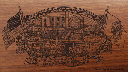 Grundy County Illinois Engraved Rifle