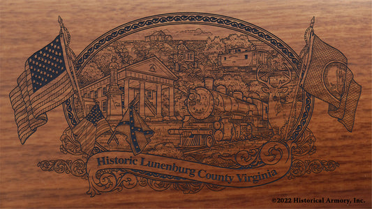 Lunenburg County Virginia Engraved Rifle Buttstock