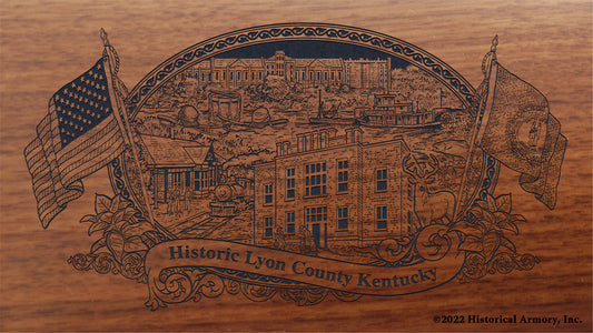 Lyon County Kentucky Engraved Rifle Buttstock