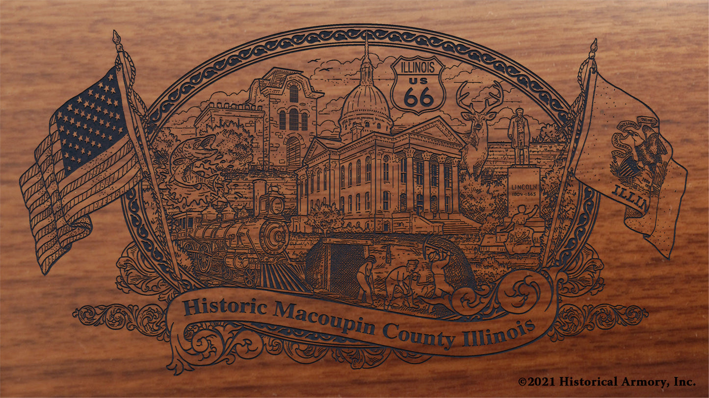 Engraved artwork | History of Macoupin County Illinois | Historical Armory