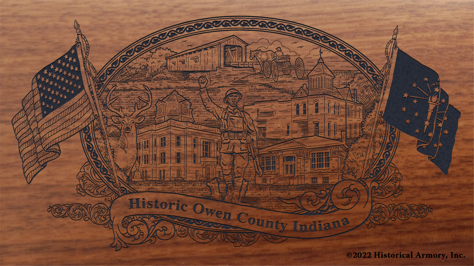 Owen County Indiana Engraved Rifle – Historical Armory